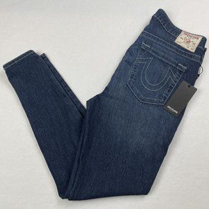 True Religion Womens Jennie Curvy Jean Size 34 Mid Rise Super Skinny Stretch